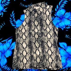 snake print top
